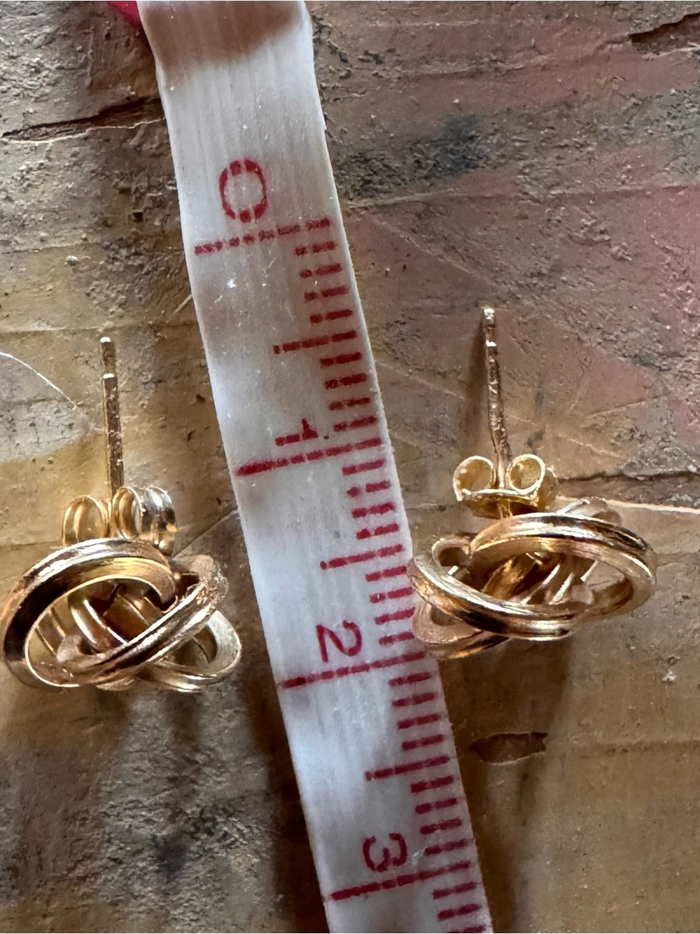 14k gold Love Knot Studs - Picture 4 of 6